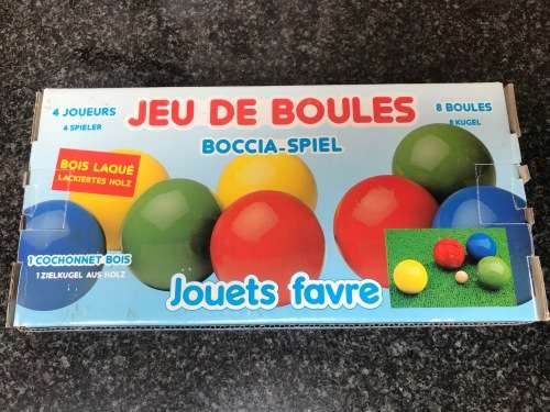 Wooden Boccia Set - Bocce Ball Set, like new, never played