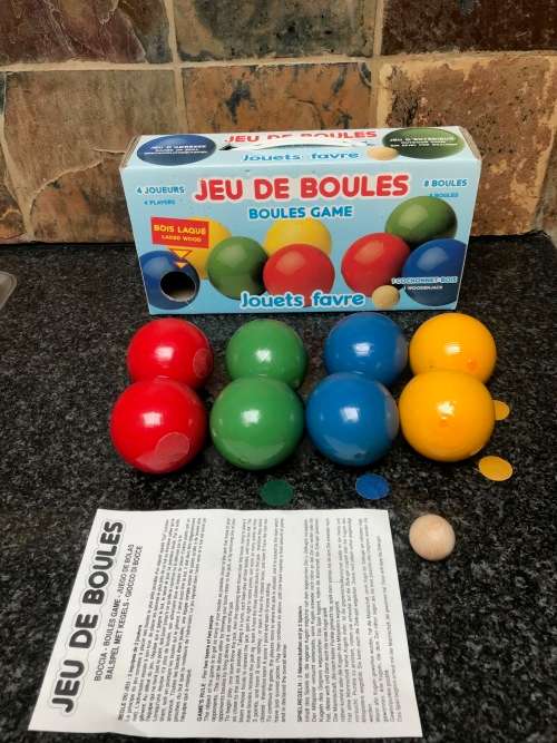 Wooden Boccia Set - Bocce Ball Set, like new, never played