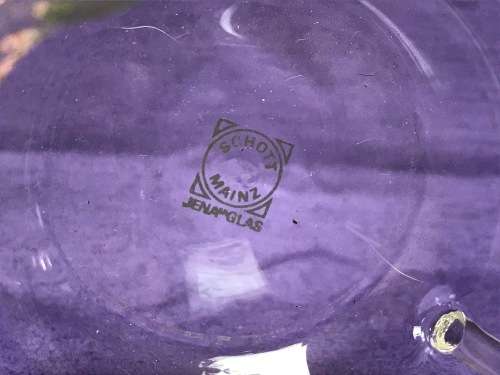 LOT OF GLASSES 2 X SCHOTT +3 OTHERS, 8+10CM