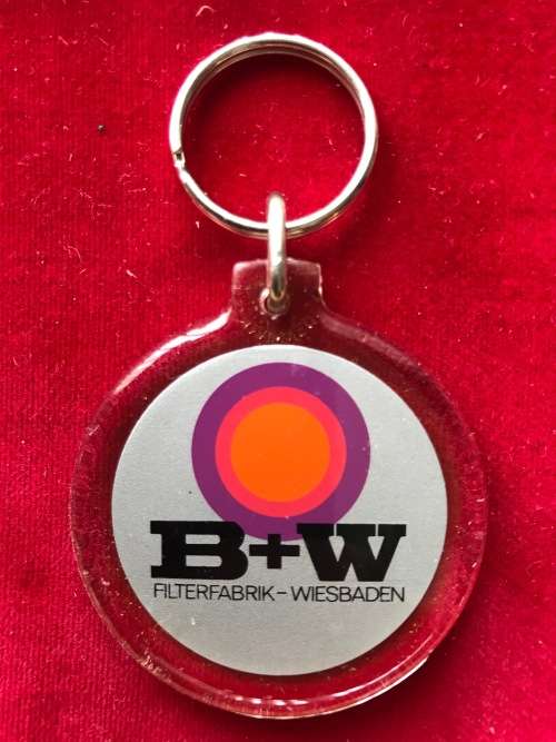 B+W Keyring holder Lot ( 5 Keyrings)  , never used, vintage