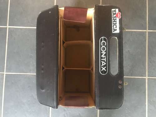 Pilot Leather Case , travel bag, vintage, from the 70s/80s Germany, size approx:18cm x 31cm x 45cm