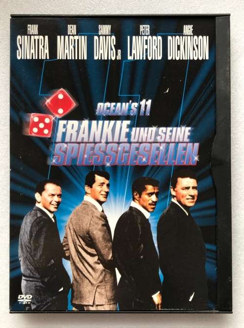 Oceans 11 (DVD) Frank Sinatra,Dean Martin,Sammy Davis Jr,Peter Lawford,Angie Dic,E,G,Region 2