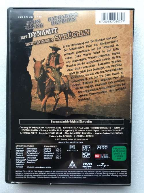 Rooster Cogburn (John Wayne Katharine Hepburn) (DVD),Western english, german, espaniol, Region 2,4,5