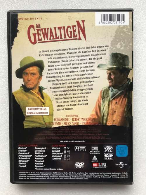 The War Wagon / Die Gewaltigen (John Wayne,Kirk Douglas) (DVD),Western english, Region 2,4,5