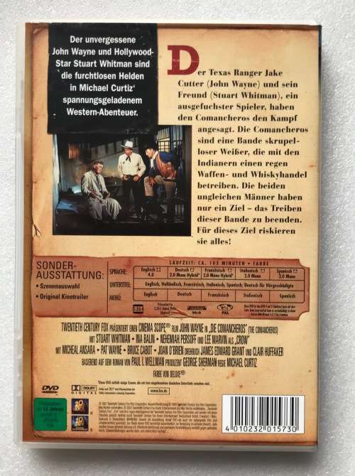 The Comancheros (John Wayne) (DVD),Western,english,german,french,italian,spanish Region 2
