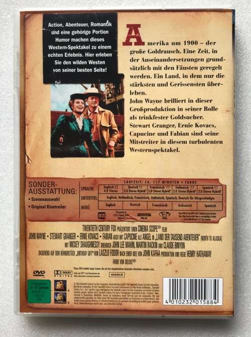 North to Alaska (John Wayne) (DVD),Western,english,german,french,italian,spanish Region 2