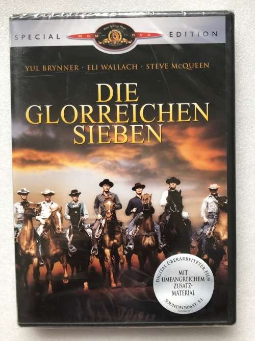 The Magnificent Seven (DVD) NEW (Yul Brynner,Steve McQueen) english, german,spanish, Region 2