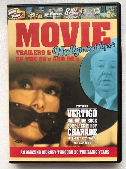 DVD Movie Trailers & Hollywood Reports of the 50`s and 60`s,english, Region 0