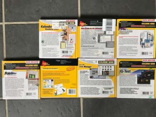 7x Data Becker Golden Serie German Software vintage LOT 1 , 5 still sealed