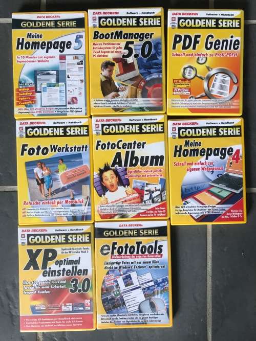 8x Data Becker Golden Serie German Software vintage LOT 2  , 2 still sealed
