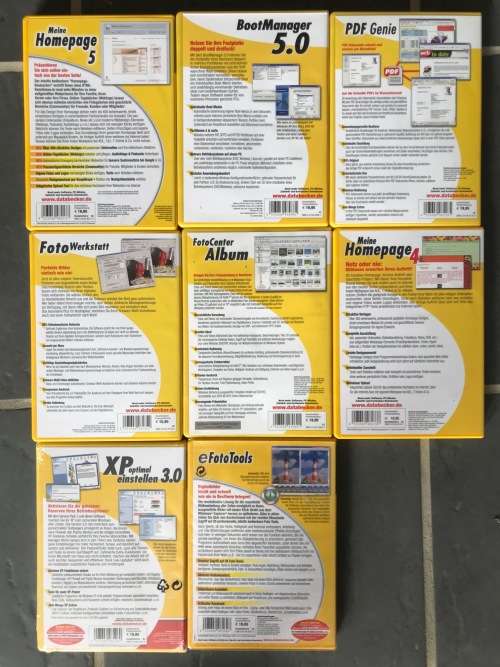 8x Data Becker Golden Serie German Software vintage LOT 2  , 2 still sealed