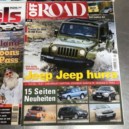 Car Magazines 4 , Car, Wheels, Off Raod, Caravan 2007,2012,2016,2017