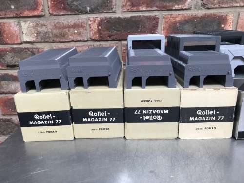 Rollei Magazin 77 ,slide magazine 7x7, incl. slides (Lot 1) vintage, collectors item