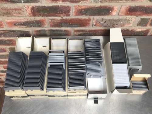 Rollei Magazin 77 ,slide magazine 7x7, incl. slides (Lot 1) vintage, collectors item