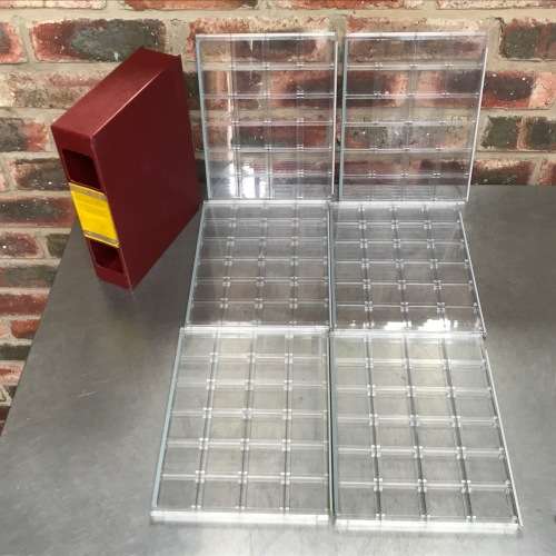 Kunze Journal 24 slide archiv box for (24x36mm framed slides) 6 Sheet each 24 slides