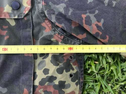 German Military Jacket / Shirt , light, camo Size L , secondhand