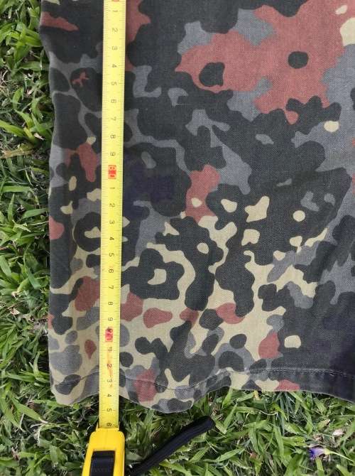German Military Jacket / Shirt , light, camo Size L , secondhand