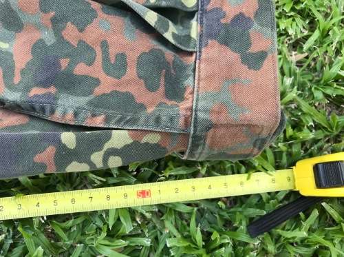 German Military Jacket / Shirt , light, camo Size L , secondhand