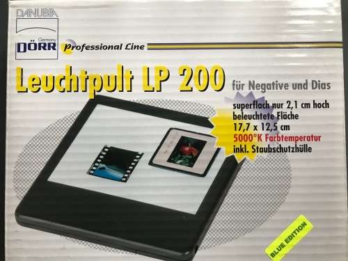 Dörr Lightbox blue, for slides,x-ray,negativ,film 17,7cm x 12,5cm, slim version, 5000K