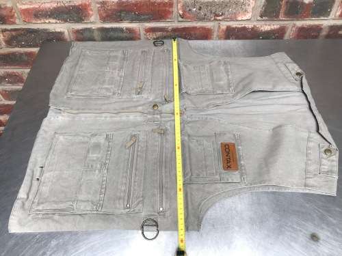Contax Vest Fotoreporter , new, grey ,size M, collectors item, rare, vintage, made in Germany