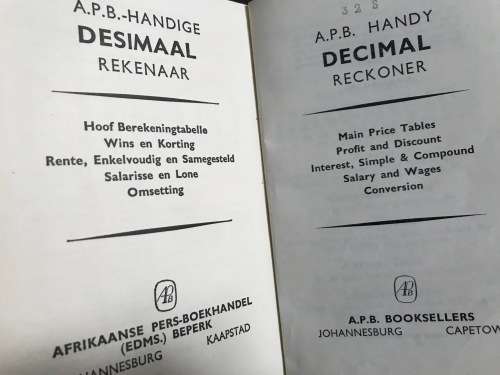 Vintage books 3, Handz Decimal 1960, Hoppus`s Measurer approx.1952, White`s Portland cement 1943