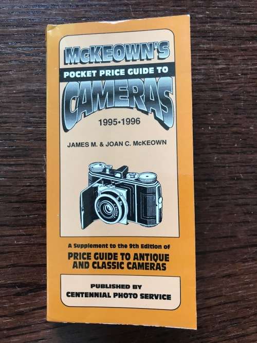 McKeown`s, mckeowns,mc keowns, Pocket Price Guide To Cameras 1995-1996