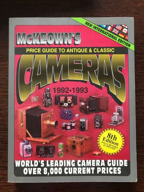McKeown`s, mckeowns,mc keowns, Price Guide To Antique & Classic Cameras 1992-1993 softcover