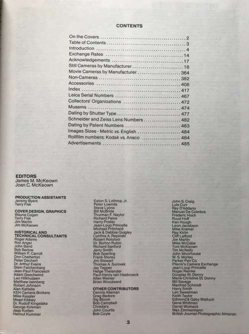 McKeown`s, mckeowns,mc keowns, Price Guide To Antique & Classic Cameras 1992-1993 softcover