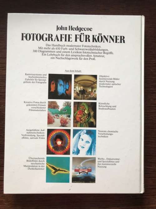 Fotografie für Könner, Photography for expert, Book in german from 1989