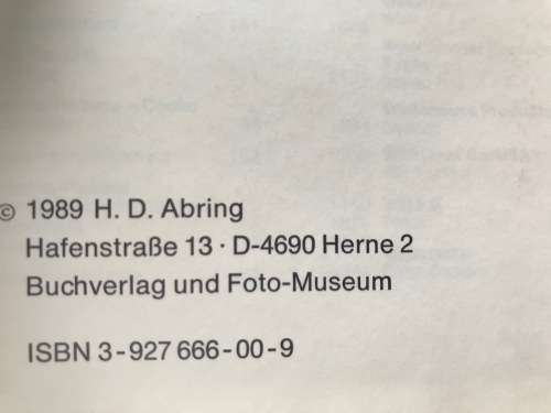Von Daguerre bis Heute - ABRING II - Stereophotographie , book language german, photo book, vintage