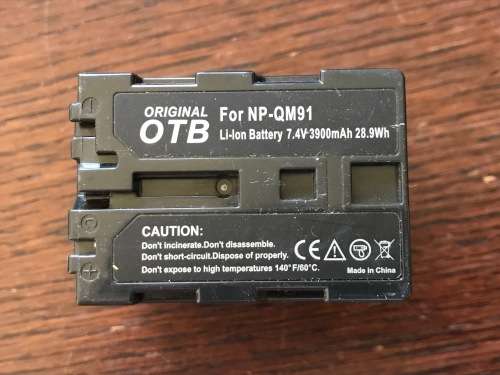 OTB  (Sony NP-QM91) InfoLITHIUM Handycam Camcorder Akku 7,4V 28.9Wh Li-ion, 3900Ah