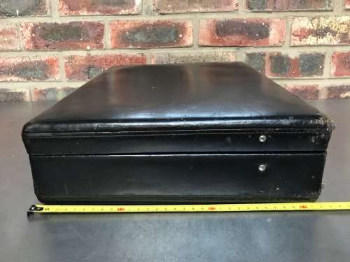 Amiet Leather Case , travel bag, vintage, from the 70s/80s Germany, size approx:32cm x 44cm x 10cm