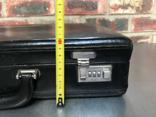 Amiet Leather Case , travel bag, vintage, from the 70s/80s Germany, size approx:32cm x 44cm x 10cm
