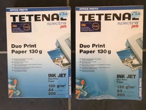 1 x Tetenal Duo Print Paper A4 130gr -m2, 200 Blatt