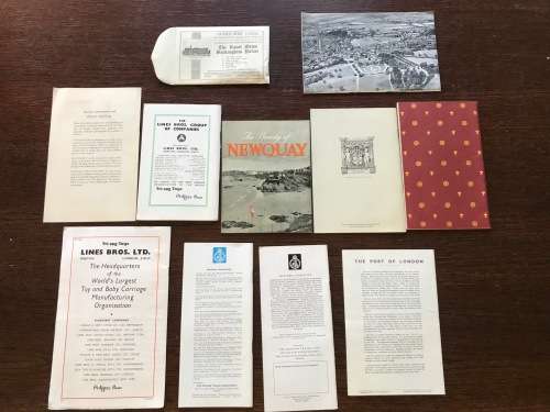 Vintage UK brochures and postcards + scotland lot , rare, castle royal, queen, windsor, QE2