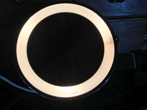 Hansgrohe Comtess de luxe illuminated mirror mixage, shaving and cosmetic mirror, Made in Germany