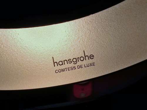 Hansgrohe Comtess de luxe illuminated mirror mixage, shaving and cosmetic mirror, Made in Germany