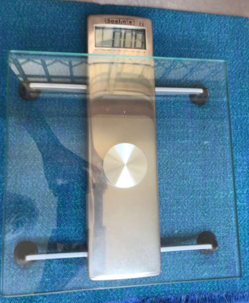 Alpha Digital Bath Scale by Soehnle, upto 150Kg, vintage ,glass scale,size approx. 6.5cmx30cm x37cm