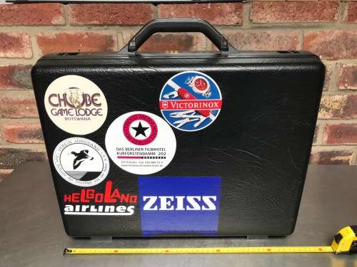 Samsonite Black Hard Shell Brief Case with Combo Lock, with inlet, from 70/80ties Germany