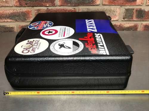 Samsonite Black Hard Shell Brief Case with Combo Lock, with inlet, from 70/80ties Germany