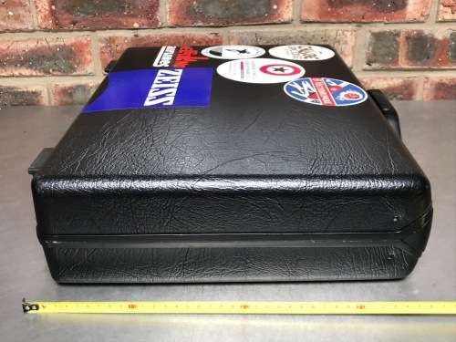Samsonite Black Hard Shell Brief Case with Combo Lock, with inlet, from 70/80ties Germany