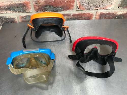 Diving mask lot , vintage, secondhand, collectors item