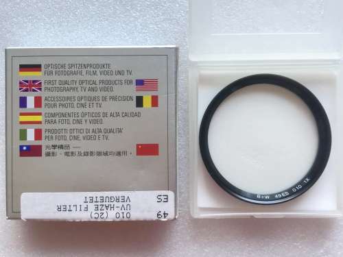 B+W Filter UV 49mm (010) UV-HAZE ,Pro Line , coted, new item from Germany, made in Germany