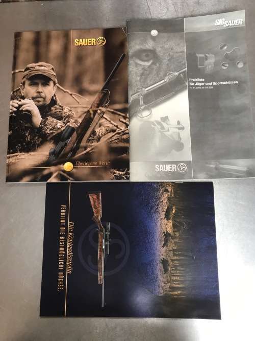 Sig Sauer Catalog incl. pricelist in german,vintage , collectors item