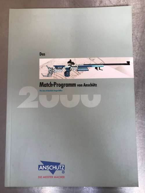 Anschuetz Match Programm Catalog 2000 (8-1999),98 pages in german,vintage ,collectors item, Ansch...