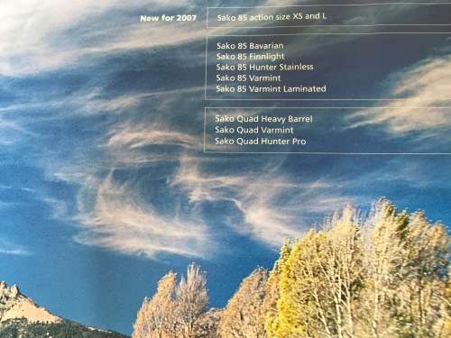 SAKO Catalogue 2007 in english ,vintage , collectors item,
