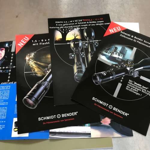 Schmidt+Bender Prospect 2007and Pricelist in german ,vintage , collectors item,