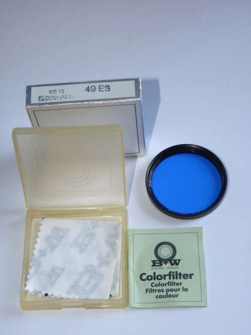 BW 49ES KB12 (80B) Blue correction filter,49mm Filter Thread, B+W