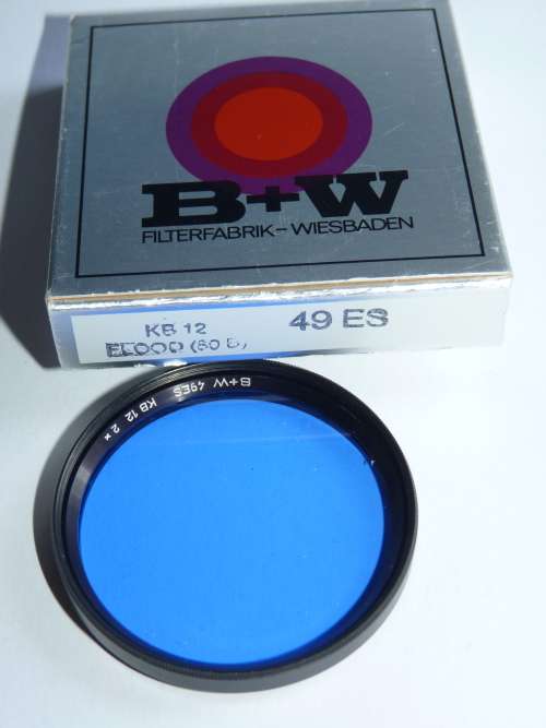 BW 49ES KB12 (80B) Blue correction filter,49mm Filter Thread, B+W