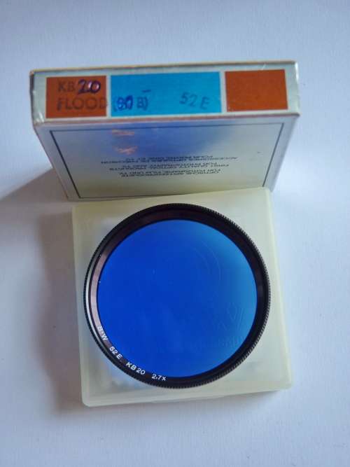BW 52ES KB20 Blue correction filter,52mm Filter Thread, B+W,2.7x
